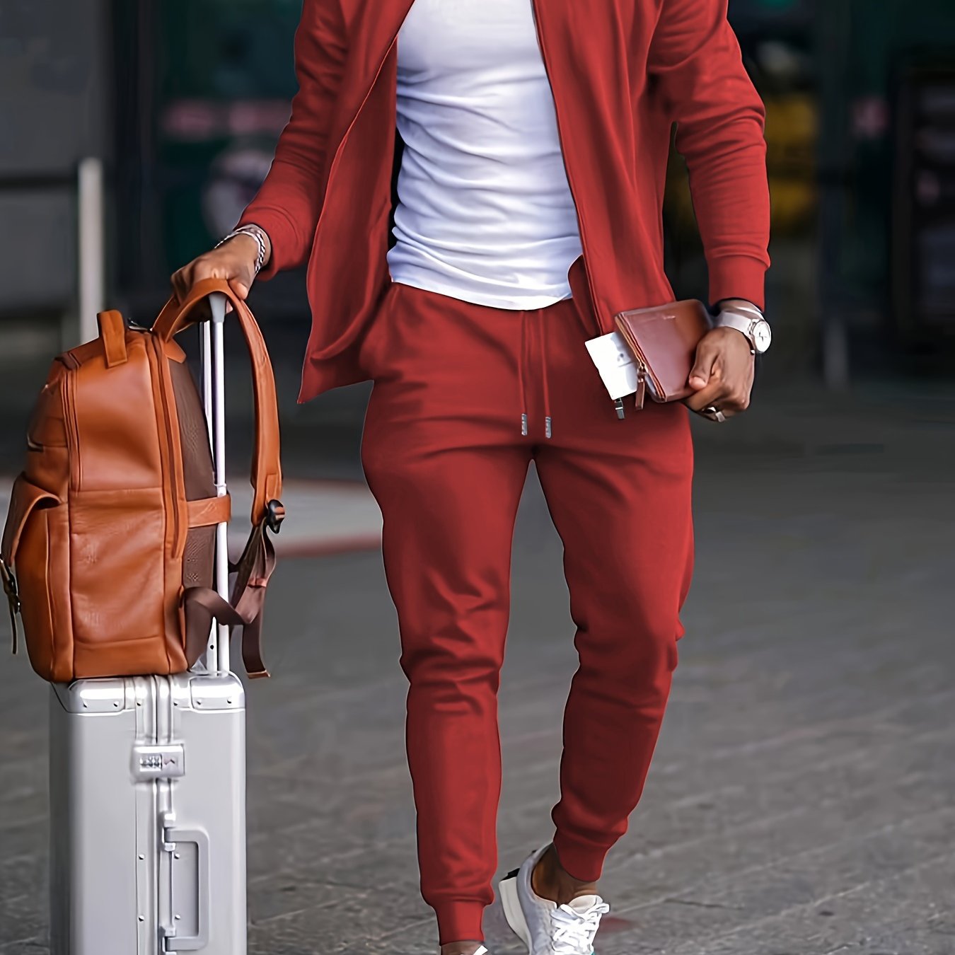 Cole Hampton Men's Casual Shirt & Pants Set, Versatile