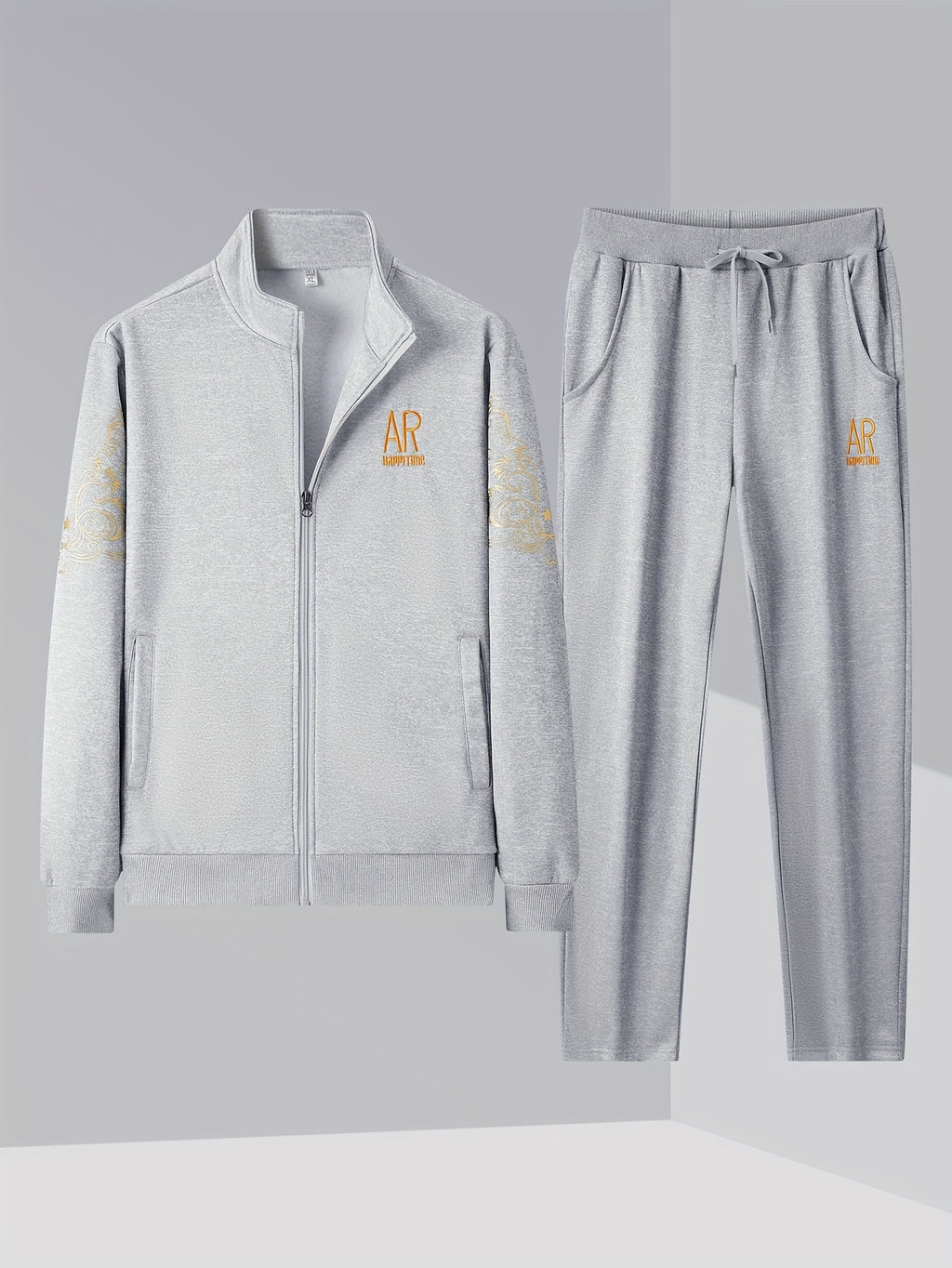 Spring And Autumn Style Men'S Zipper Open Cardigan Sports Suit Cole Hampton