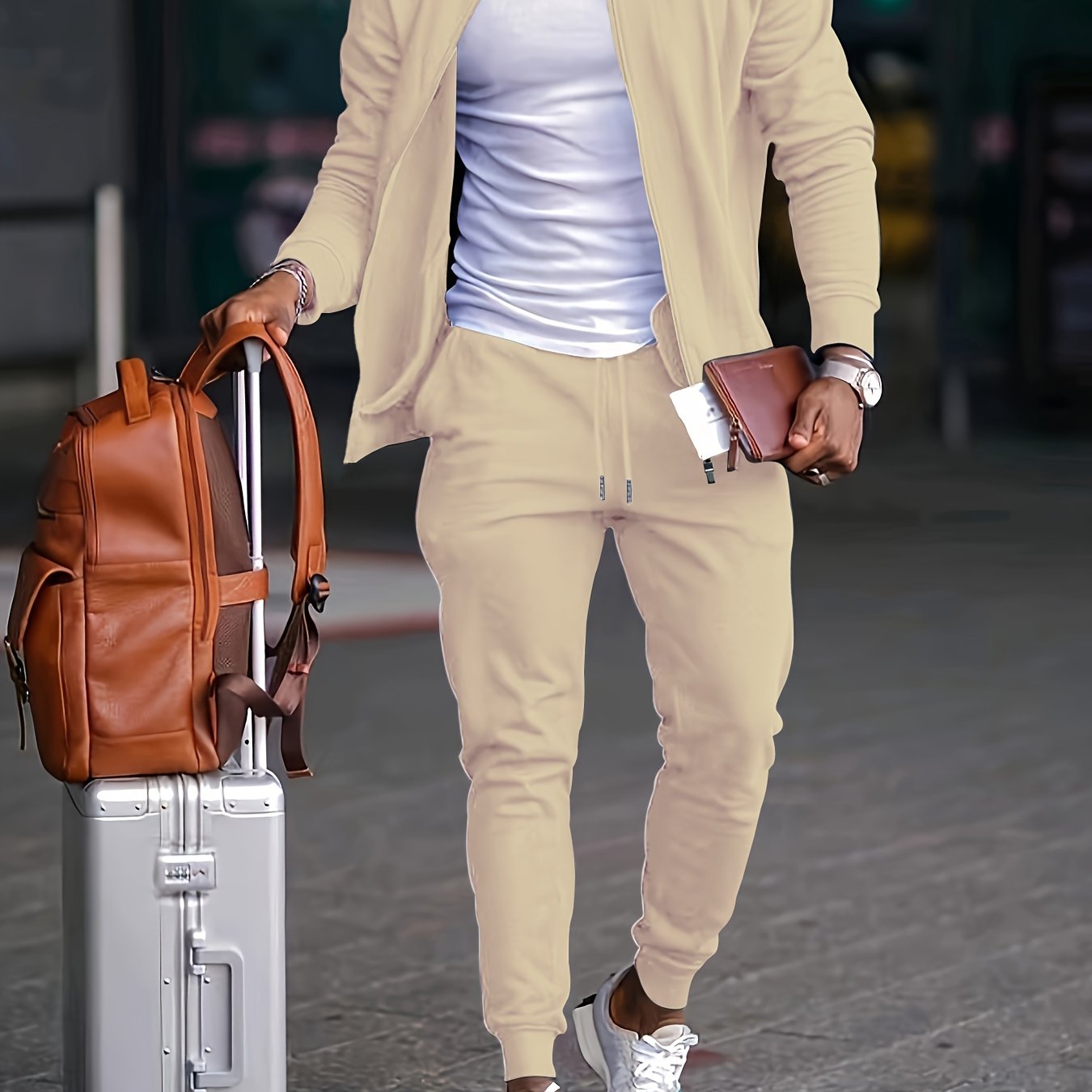 Cole Hampton Men's Casual Shirt & Pants Set, Versatile