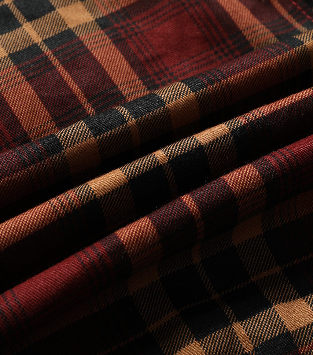 Women's Wanderer Jacket – Flannel Shirt Jacket – Faux Fur-Lined Plaid Cole Hampton