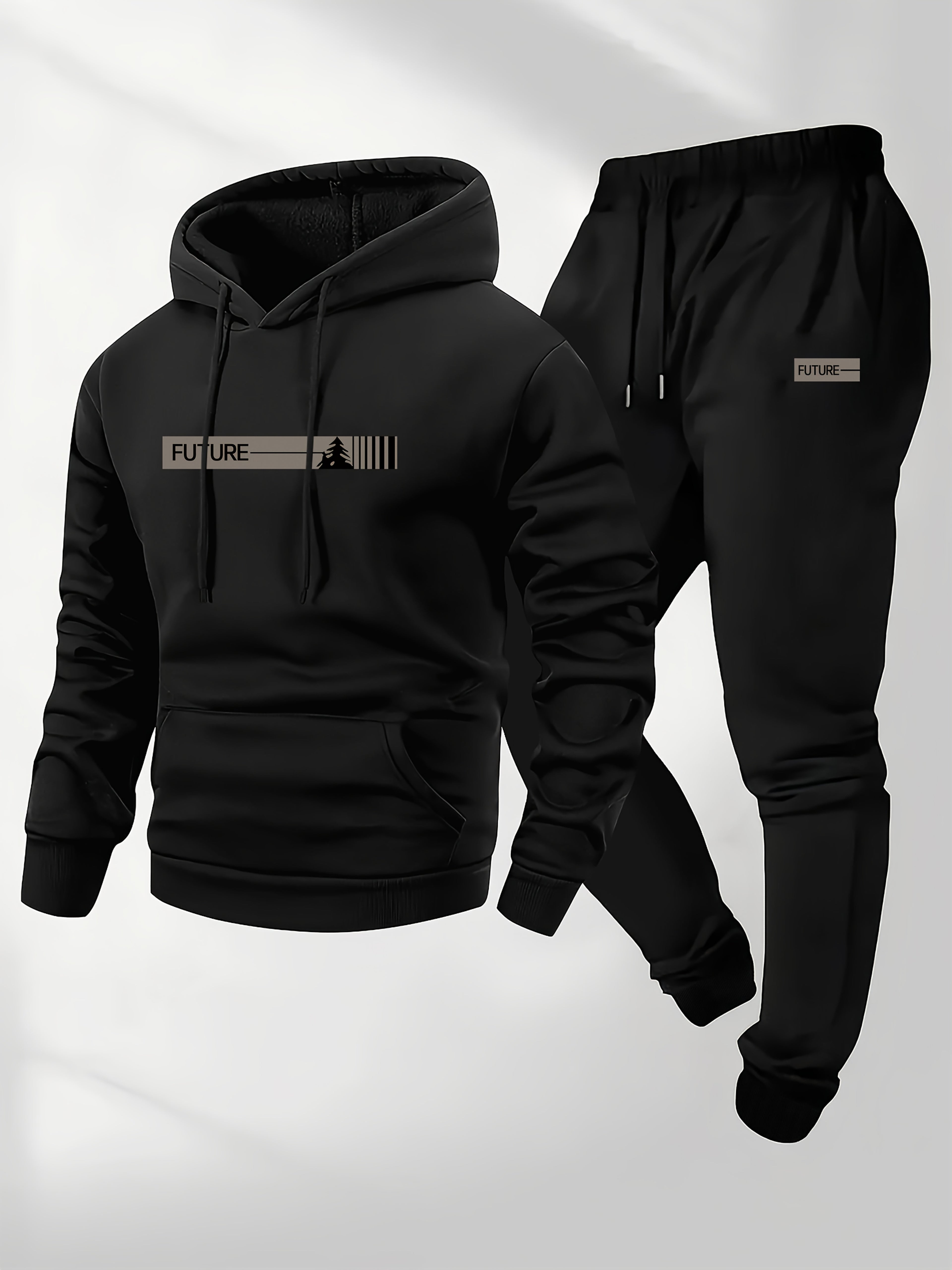 Men'S 2pcs Set, Casual Crew Neck Long Sleeve Hooded Sweatshirt And Sweatpants Suit, Suitable for Winter And Autumn, Sportswear Suit, Sweater Hoodie, Sports Top, Jogging Pants, Sweatpants, Hoodie, Sweatshirt, Pants, Hooded Top, Sports Pants Cole Hampton