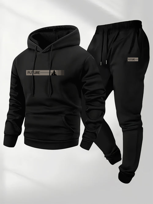 Cole Hampton Men's Hooded Sweatshirt & Sweatpants Set, Fleece
