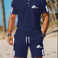 Cole Hampton Men's Polo Shirt & Shorts Set, Summer Casual Cole Hampton