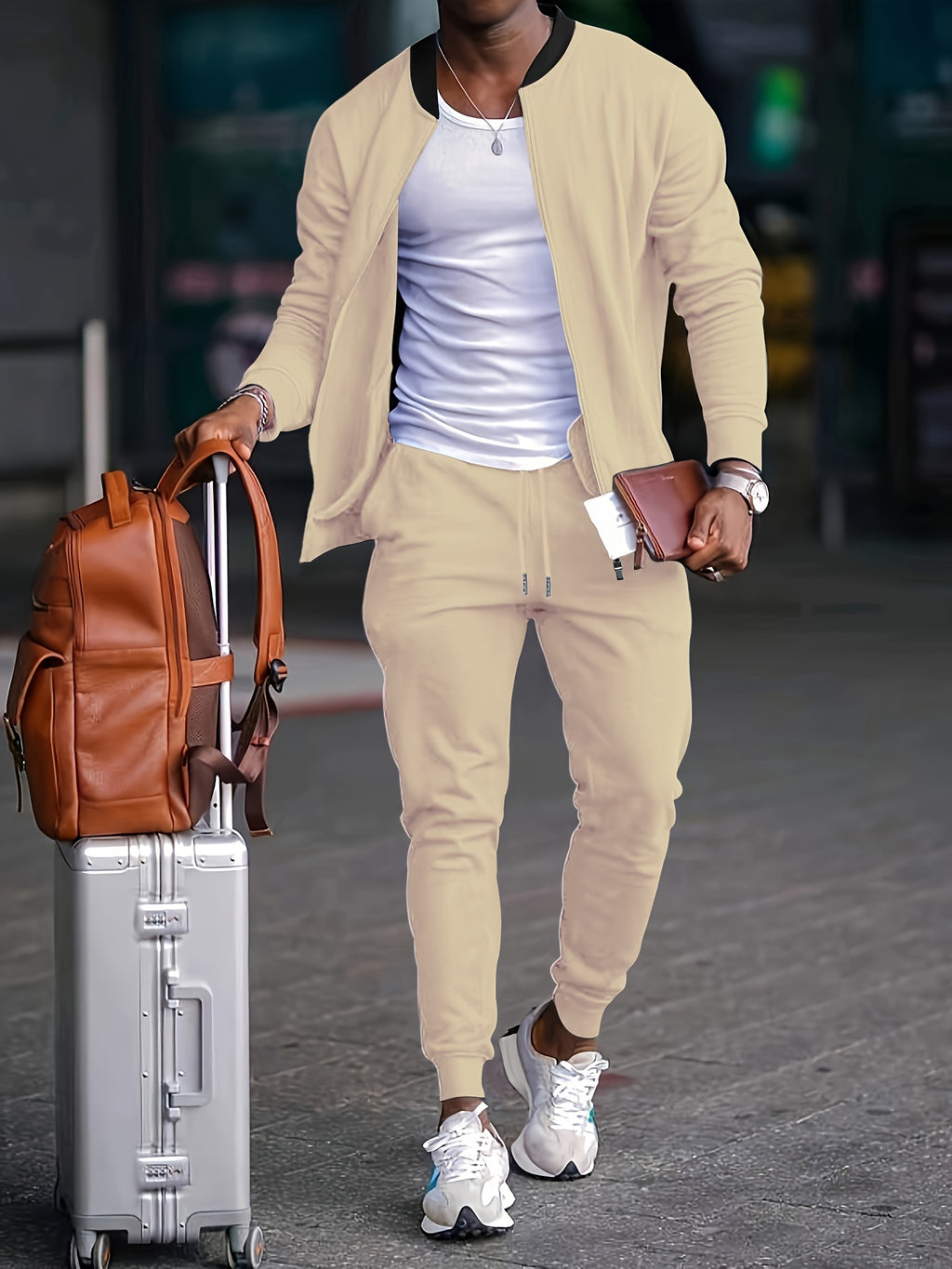 Cole Hampton Men's Casual Shirt & Pants Set, Versatile
