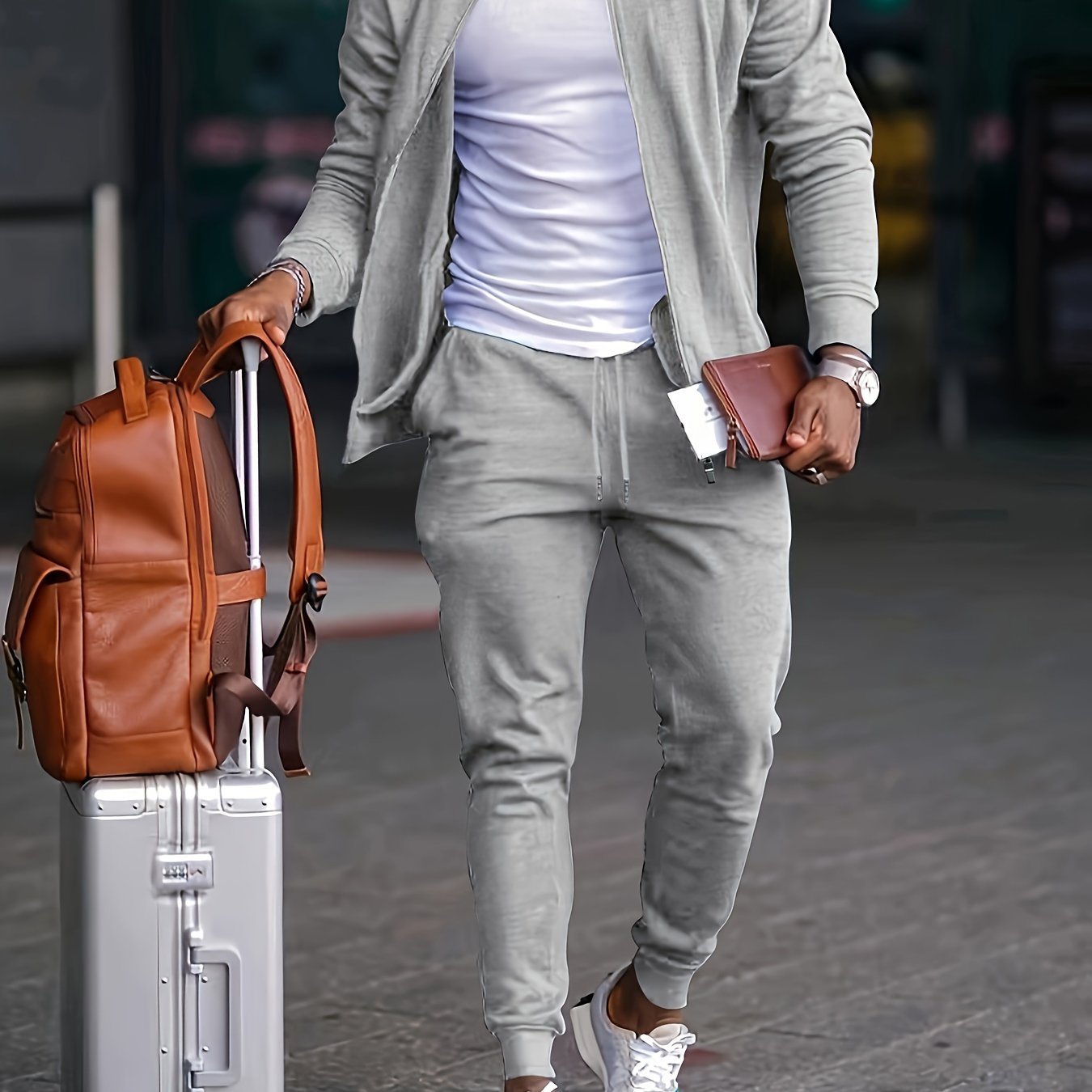 Cole Hampton Men's Casual Shirt & Pants Set, Versatile