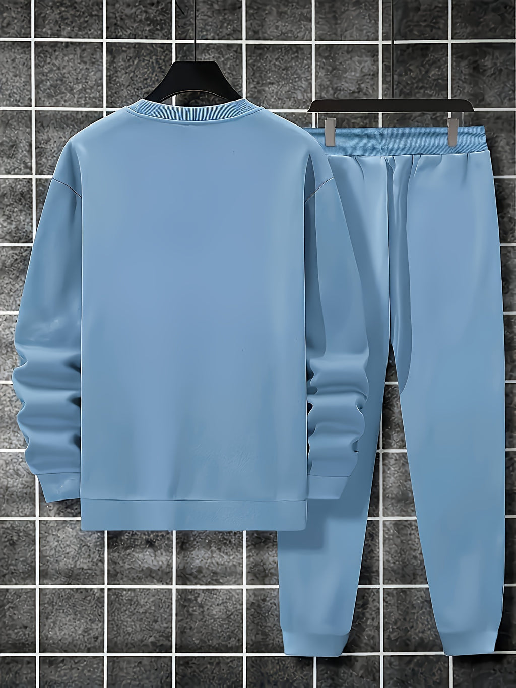 Men'S Sweatshirt And Print Casual Long Pants 2pcs Set Cole Hampton