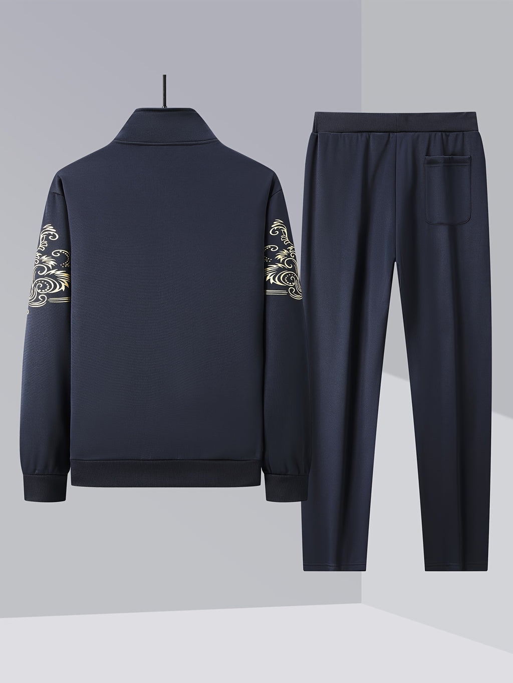 Spring And Autumn Style Men'S Zipper Open Cardigan Sports Suit Cole Hampton