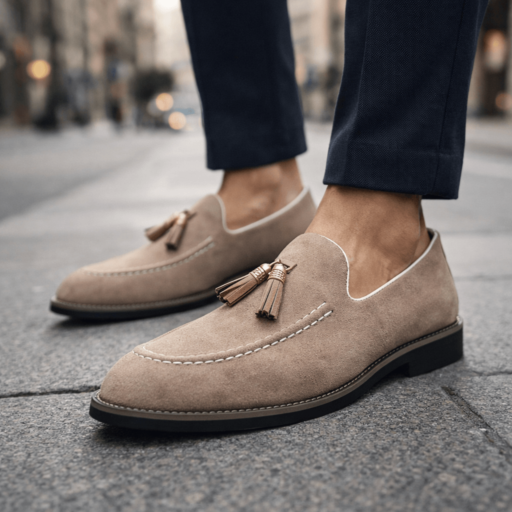 Harlow Suede Tassel Loafers