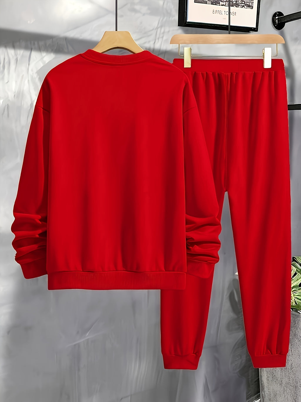Men'S Sweatshirt And Print Casual Long Pants 2pcs Set Cole Hampton