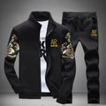 Spring And Autumn Style Men'S Zipper Open Cardigan Sports Suit Cole Hampton