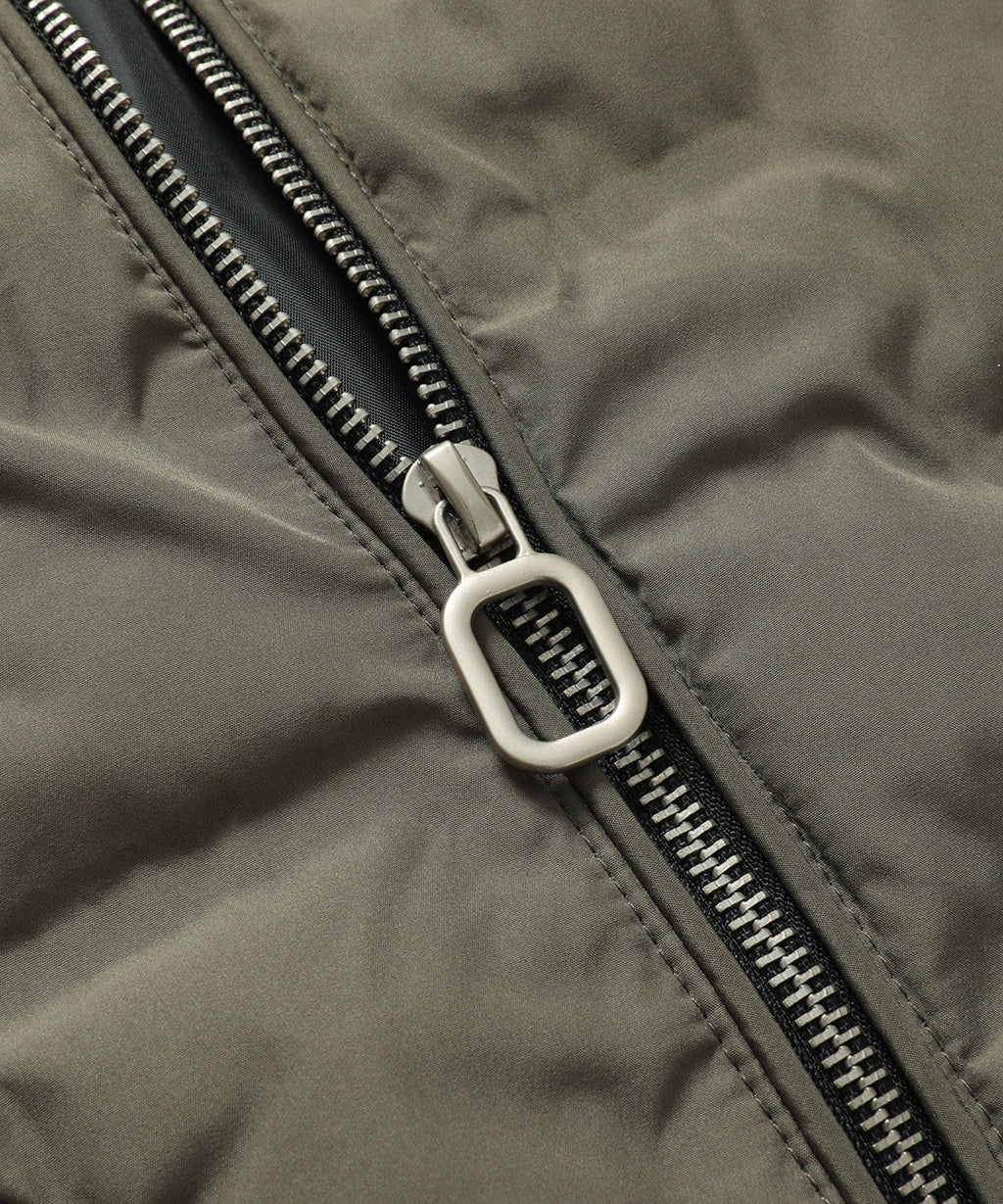 Puffer Bomber Jacket – Men's Insulated Padded Bomber – Ribbed Cuff Winter Cole Hampton