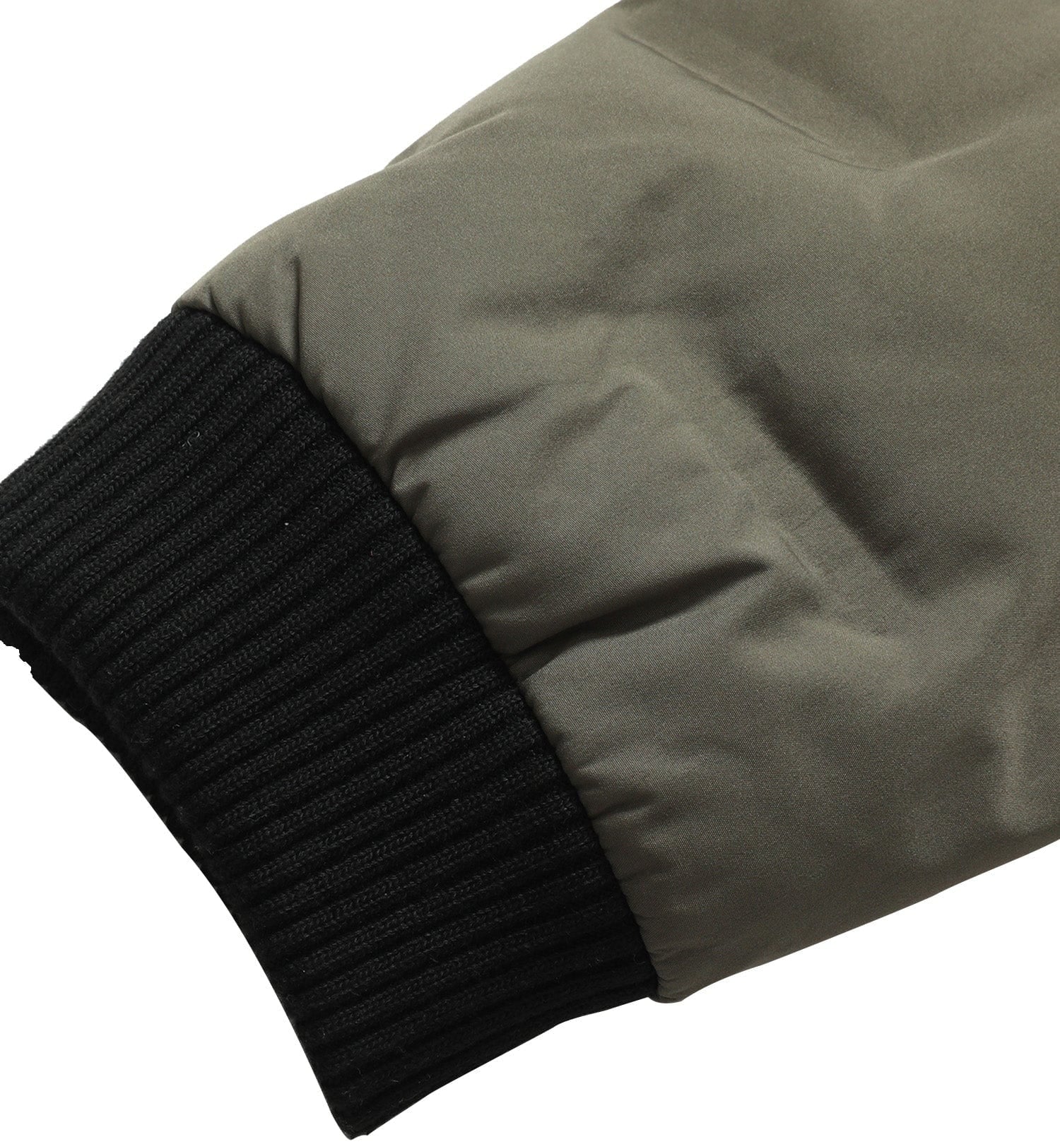 Puffer Bomber Jacket – Men's Insulated Padded Bomber – Ribbed Cuff Winter Cole Hampton