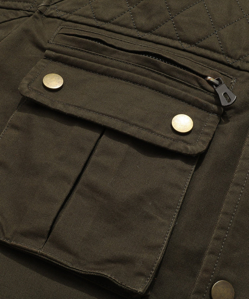 Outpost Jacket – Men's Quilted Field Jacket – Utility Pocket Coat Cole Hampton
