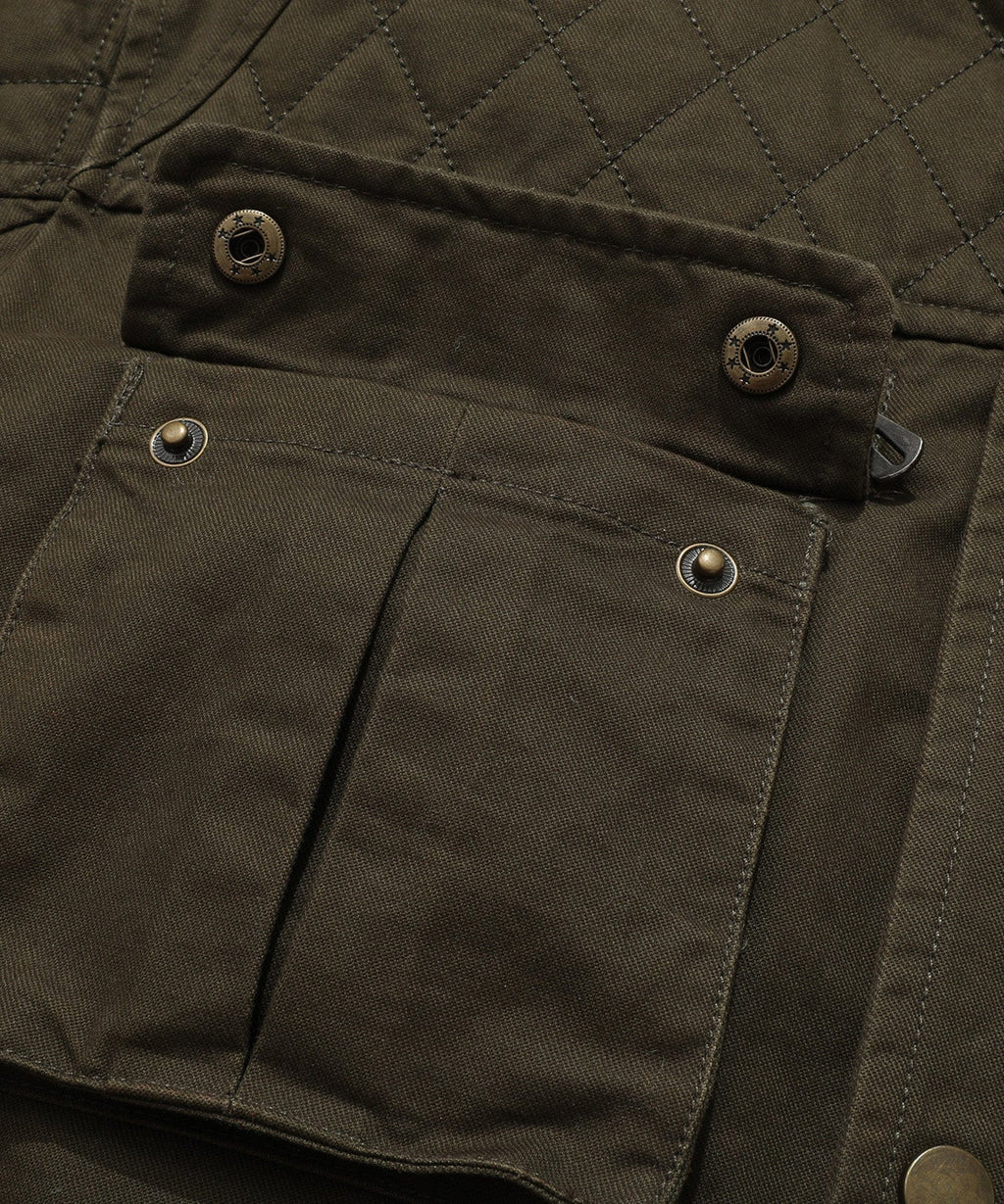 Outpost Jacket – Men's Quilted Field Jacket – Utility Pocket Coat Cole Hampton