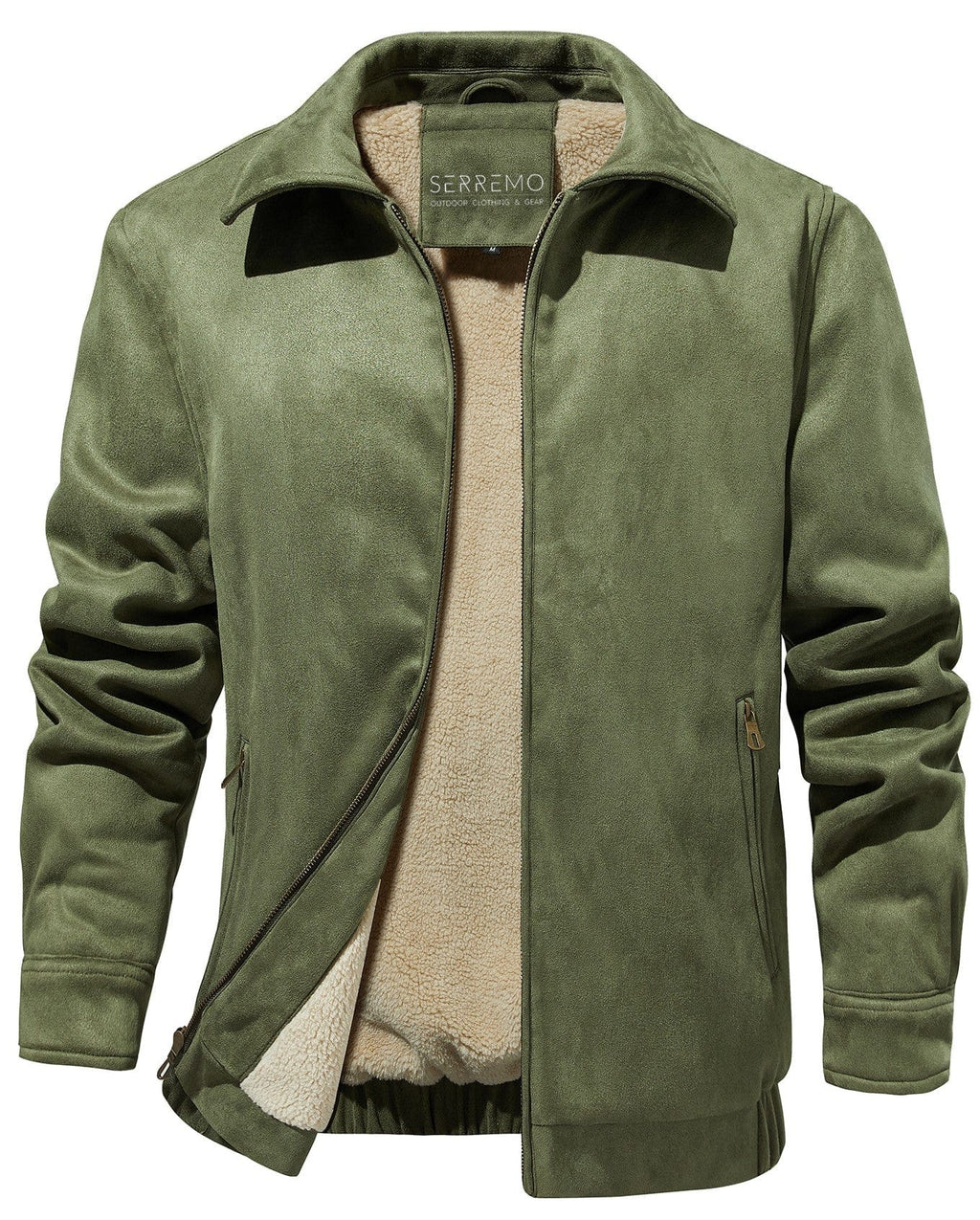 Ranger Jacket – Men's Fleece-Lined Jacket – Stand Collar Warm Cole Hampton