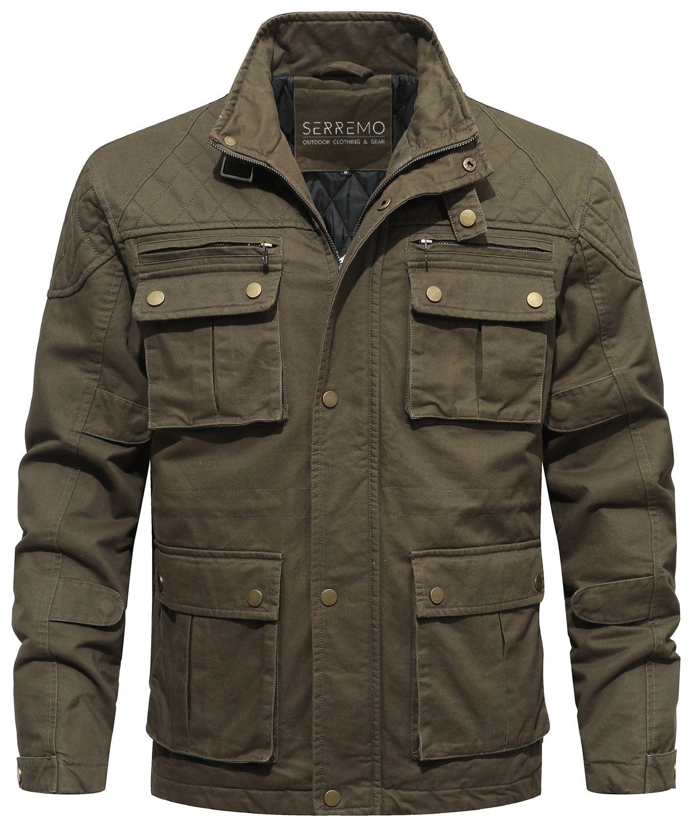 Outpost Jacket – Men's Quilted Field Jacket – Utility Pocket Coat Cole Hampton