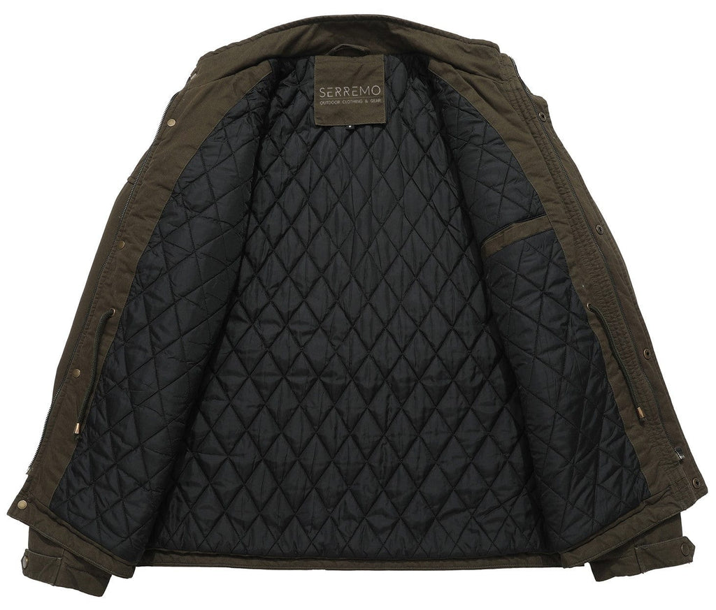 Outpost Jacket – Men's Quilted Field Jacket – Utility Pocket Coat Cole Hampton
