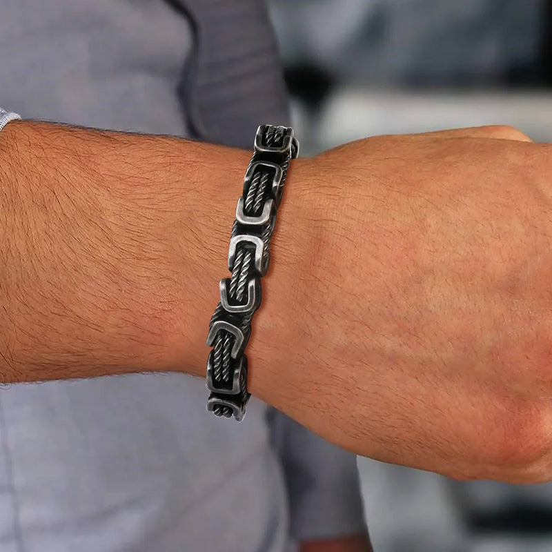 Alessandro Veneti Byzantine Twisted Link Bracelet Cole Hampton