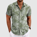 Alessandro Veneti Palm Whisper Shirt Ash & Harbor