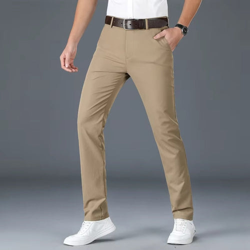 Alessandro Veneti Slim-Cut Chino Pants Ash & Harbor