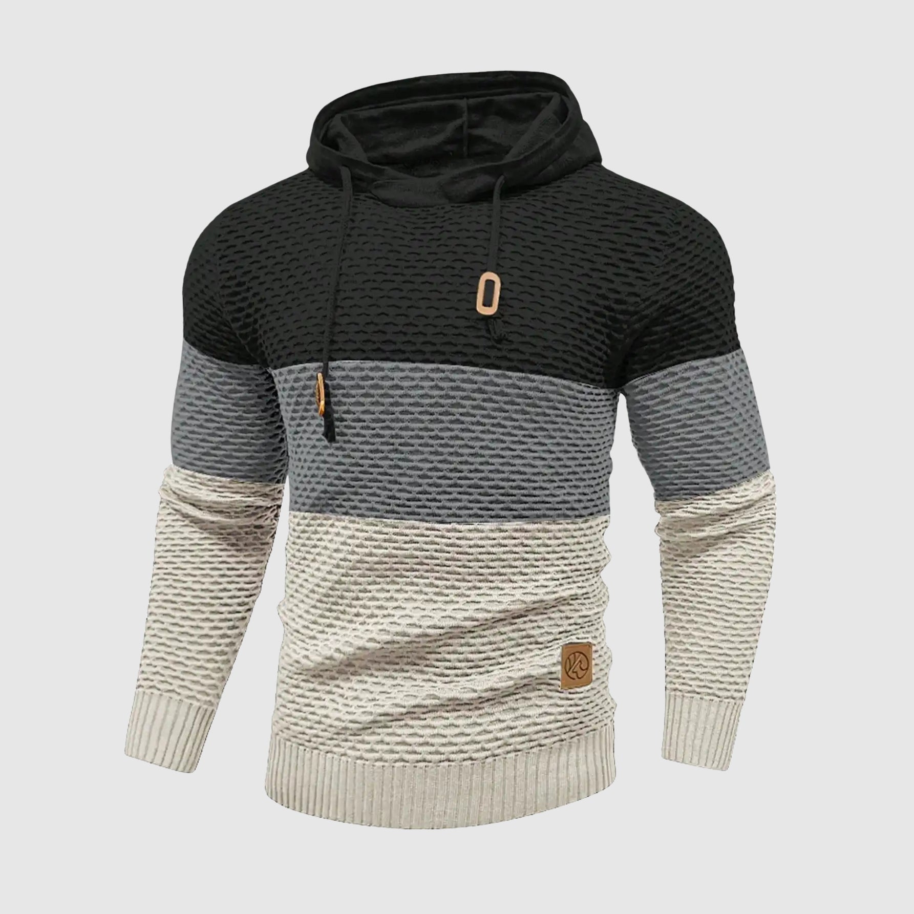 Alessandro Veneti Triple Tone Knit Pullover Ash & Harbor