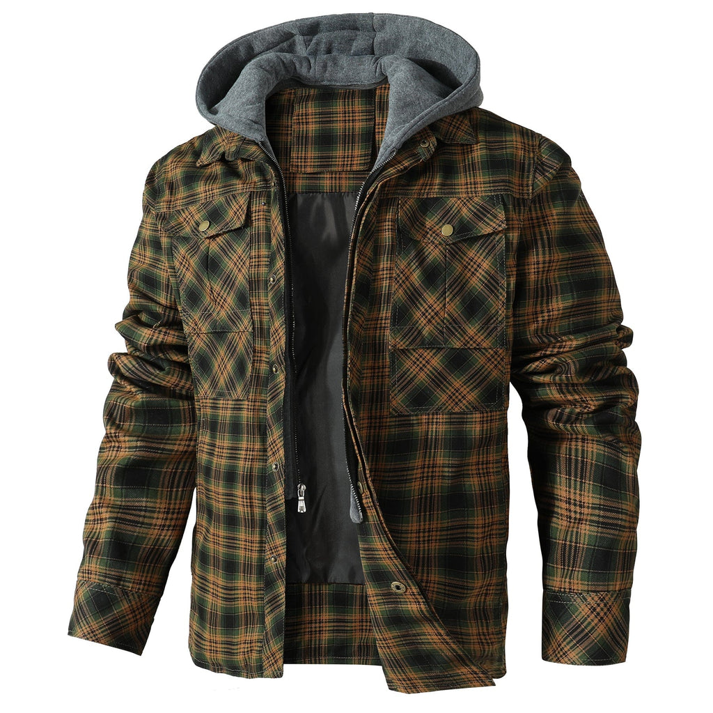 Hooded Flannel Jacket (4 Designs) Cole Hampton