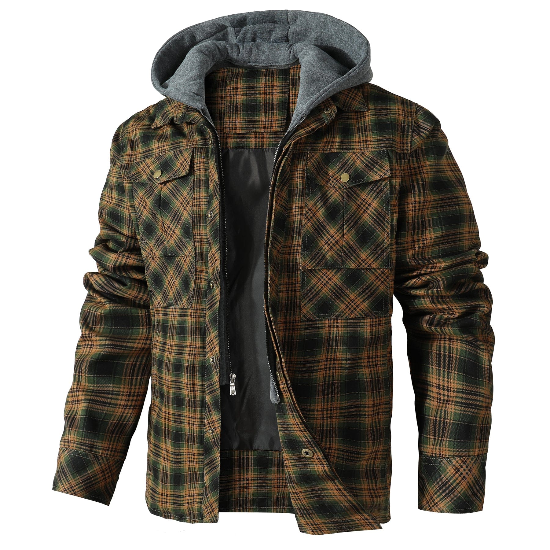 Hooded Flannel Jacket (4 Designs) Cole Hampton
