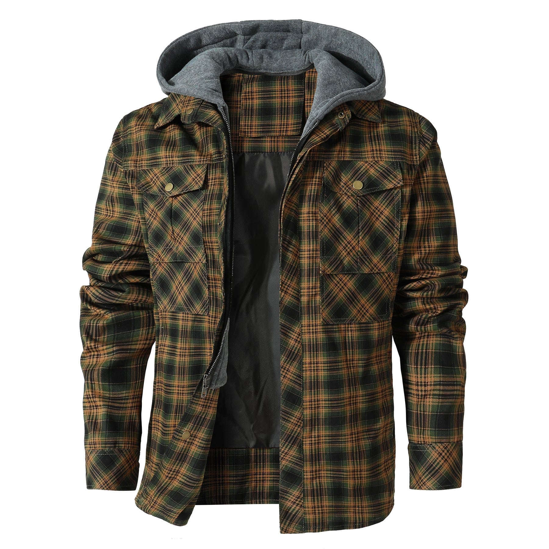 Hooded Flannel Jacket (4 Designs) Cole Hampton