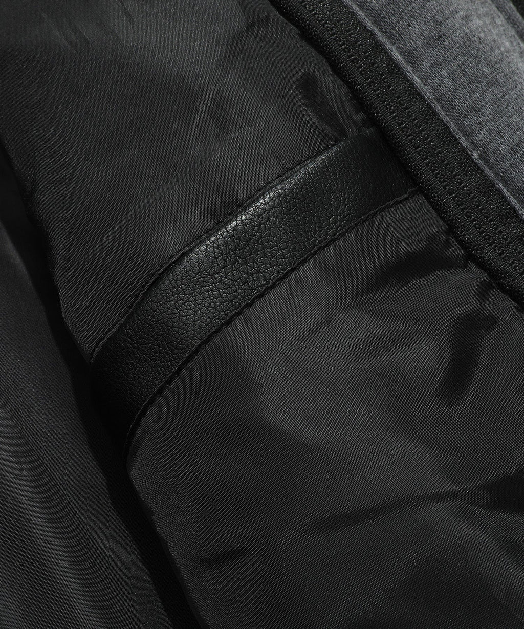 Jetstream Jacket – Men's Faux Leather Bomber – Removable Hood Cole Hampton