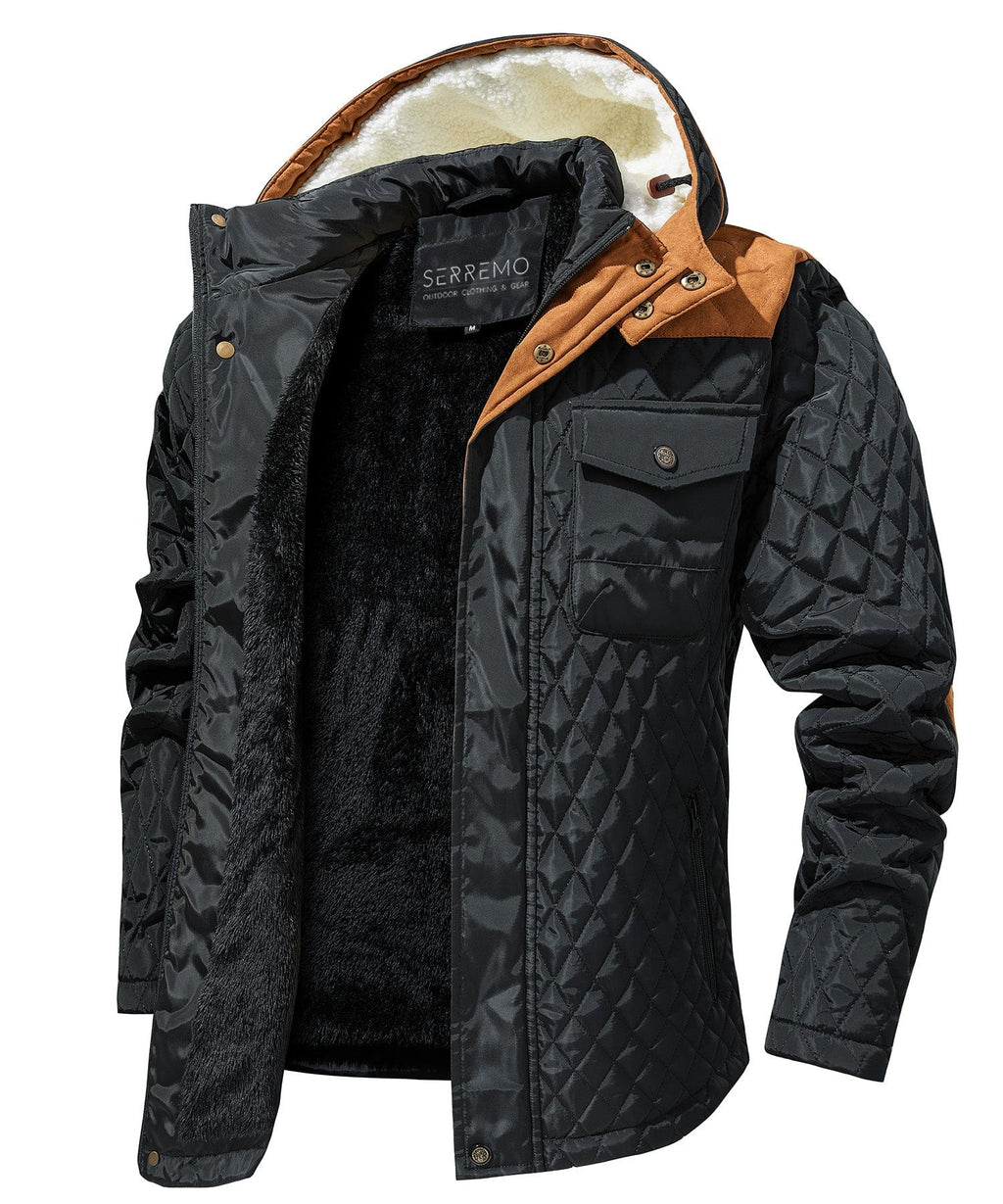 Northwall Jacket – Men's Quilted Hooded Jacket – Sherpa-Lined Winter Cole Hampton
