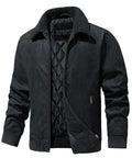 Blackthorn Jacket – Men's Sherpa Collar Bomber – Quilted Insulated Cole Hampton
