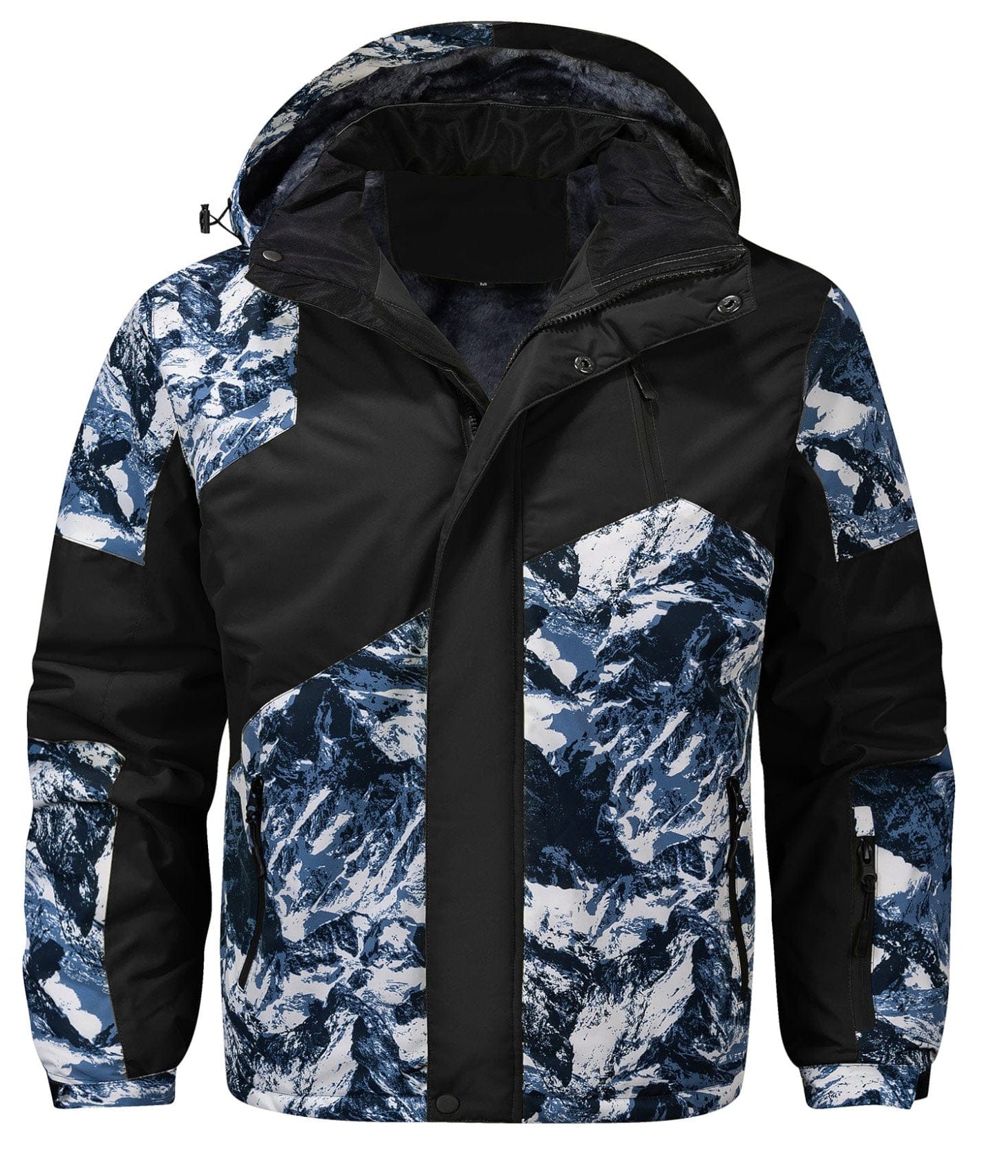 Frost Peak Jacket – Men's Insulated Winter Jacket – Glacier Print Puffer Cole Hampton