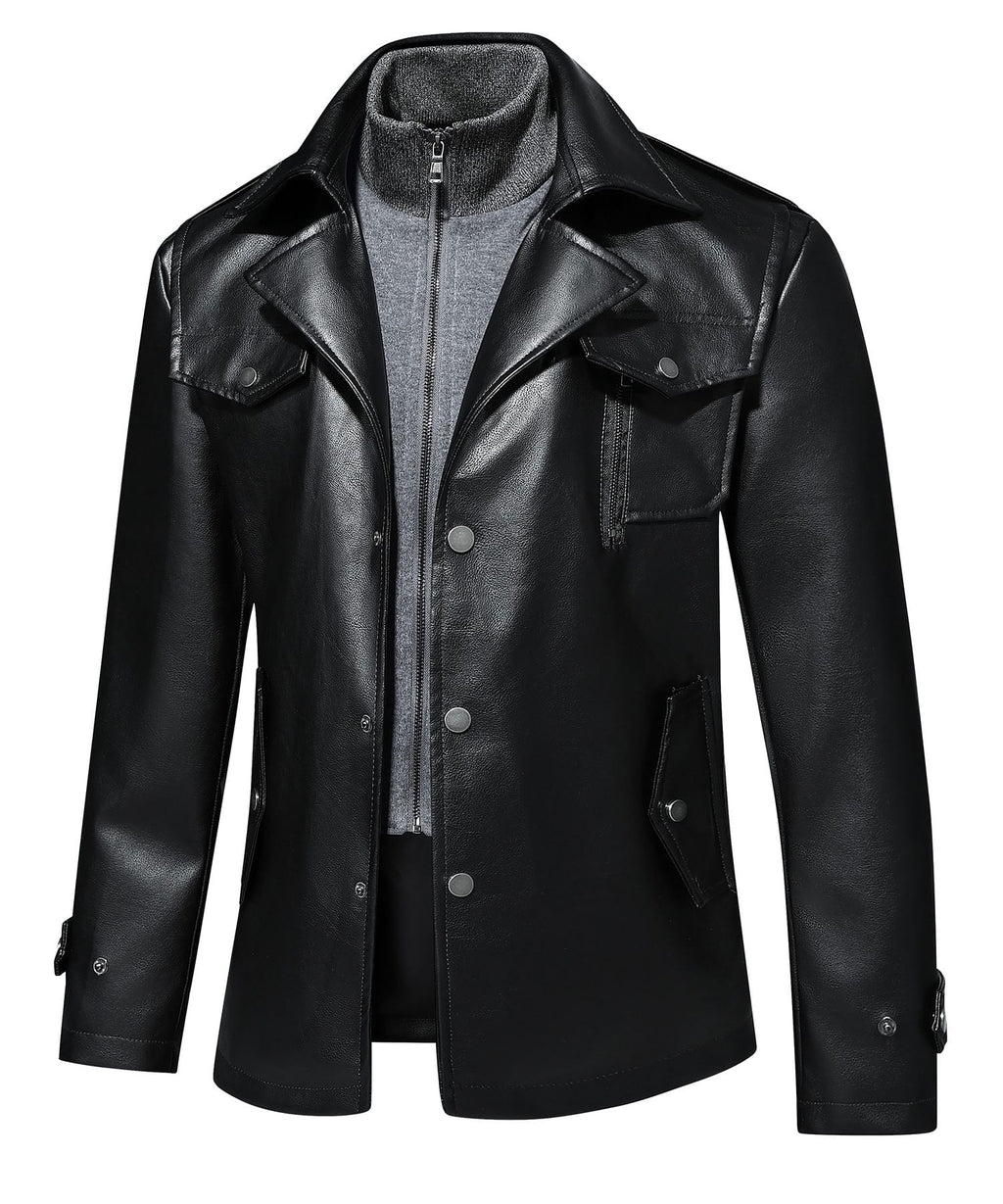 Drifter Jacket – Men's Faux Leather Jacket – Rugged Utility Style Cole Hampton