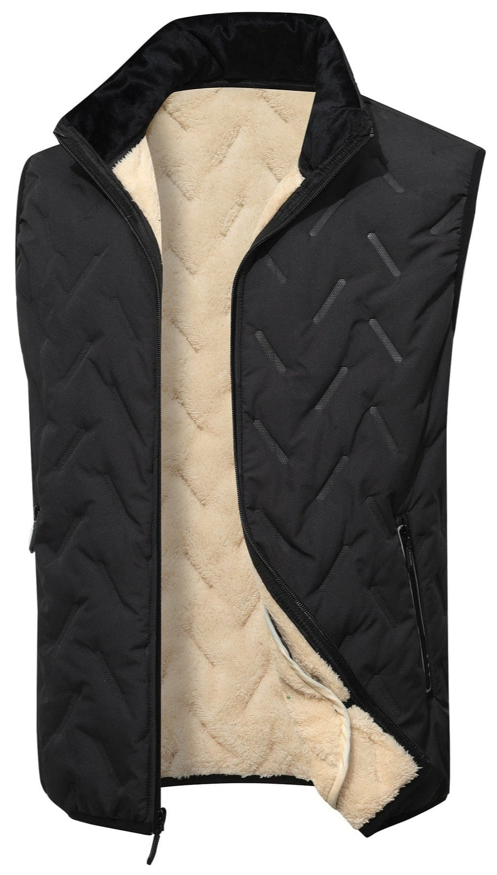 Horizon Vest – Men's Quilted Puffer Vest – High Collar Gilet Cole Hampton