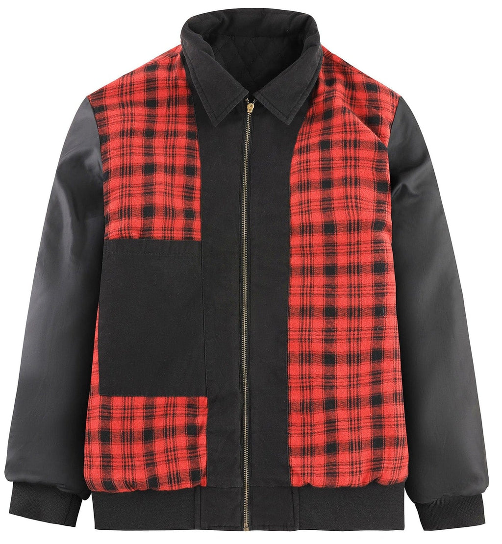 Diamond Quilt Jacket – Men's Quilted Bomber Jacket – Corduroy Collar Cole Hampton