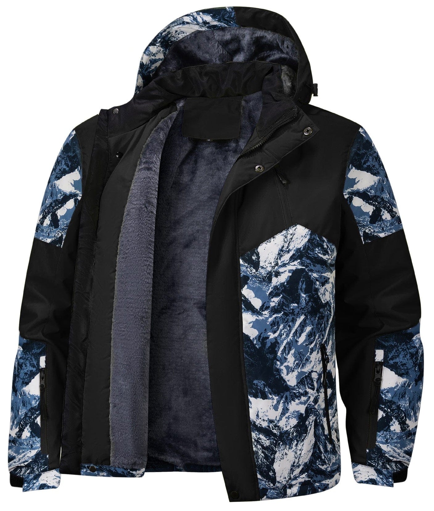 Frost Peak Jacket – Men's Insulated Winter Jacket – Glacier Print Puffer Cole Hampton