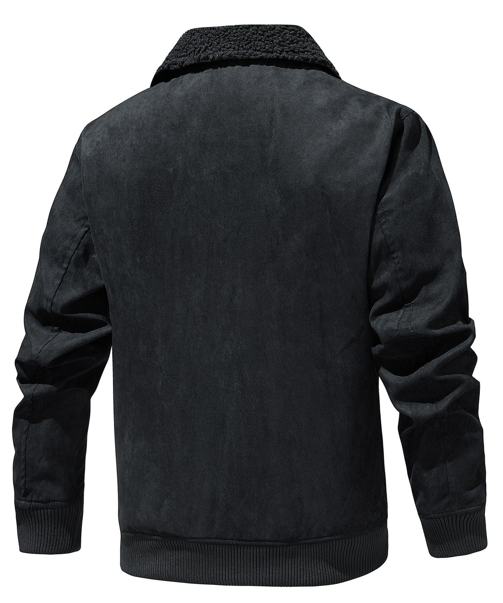 Blackthorn Jacket – Men's Sherpa Collar Bomber – Quilted Insulated Cole Hampton