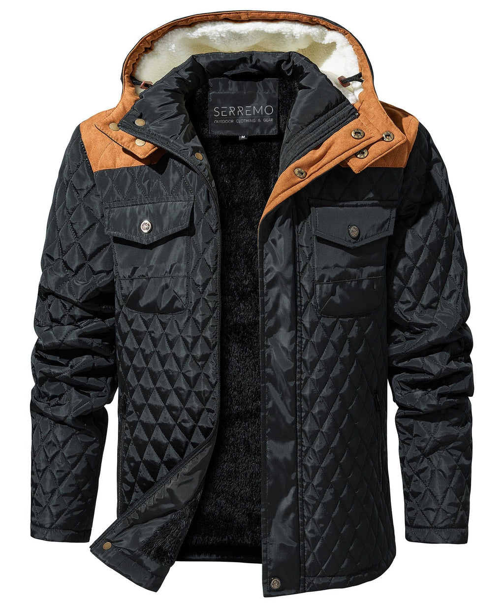 Northwall Jacket – Men's Quilted Hooded Jacket – Sherpa-Lined Winter Cole Hampton