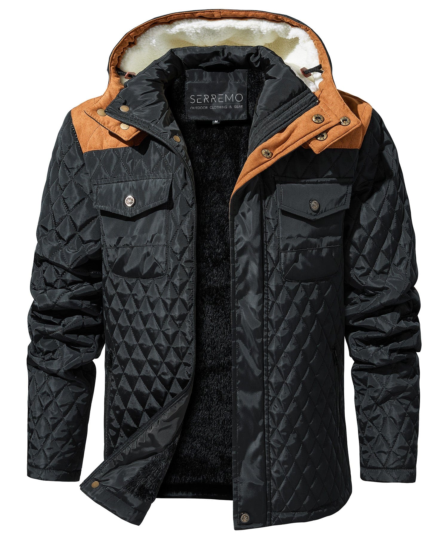 Northwall Jacket – Men's Quilted Hooded Jacket – Sherpa-Lined Winter Cole Hampton