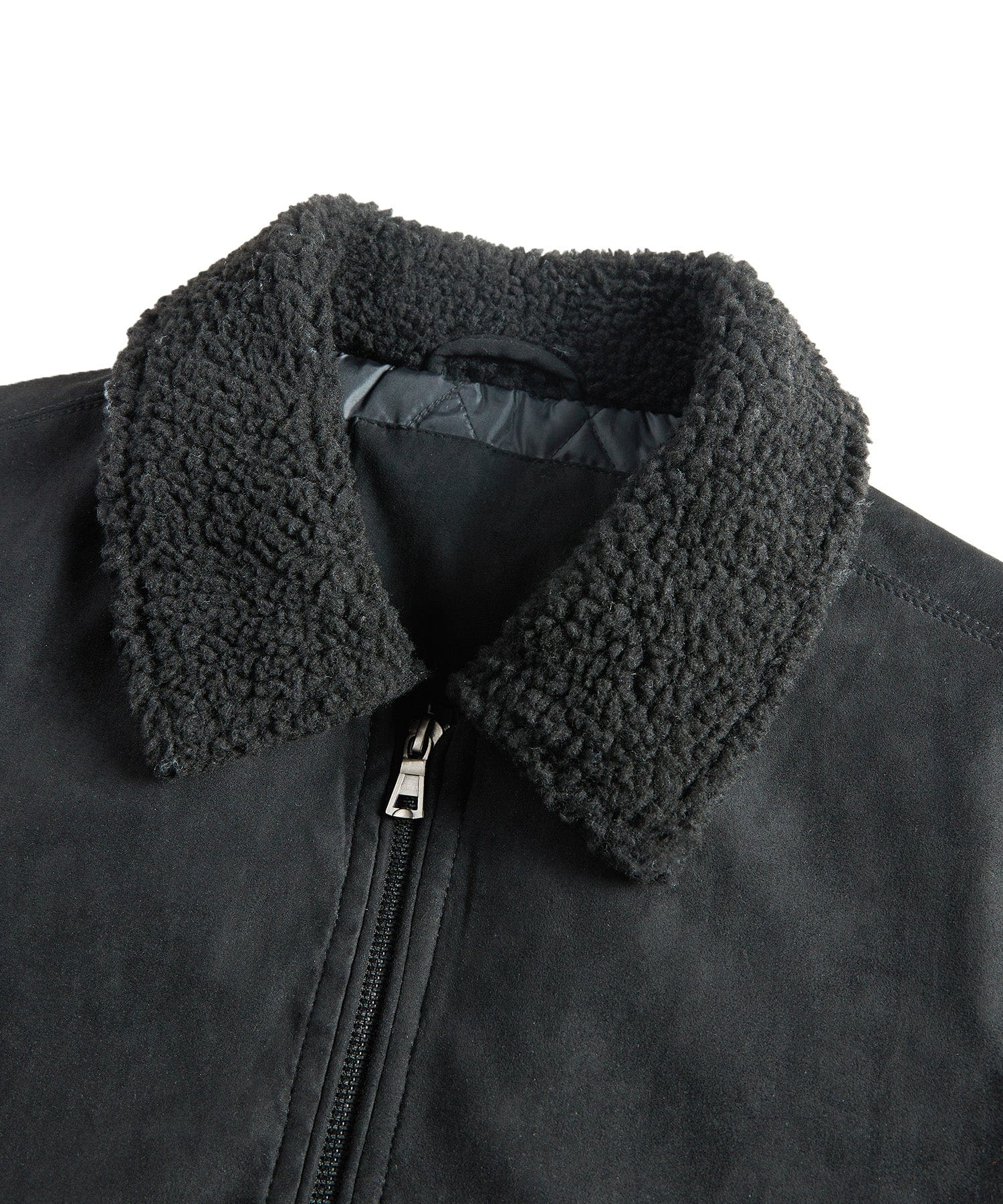 Blackthorn Jacket – Men's Sherpa Collar Bomber – Quilted Insulated Cole Hampton