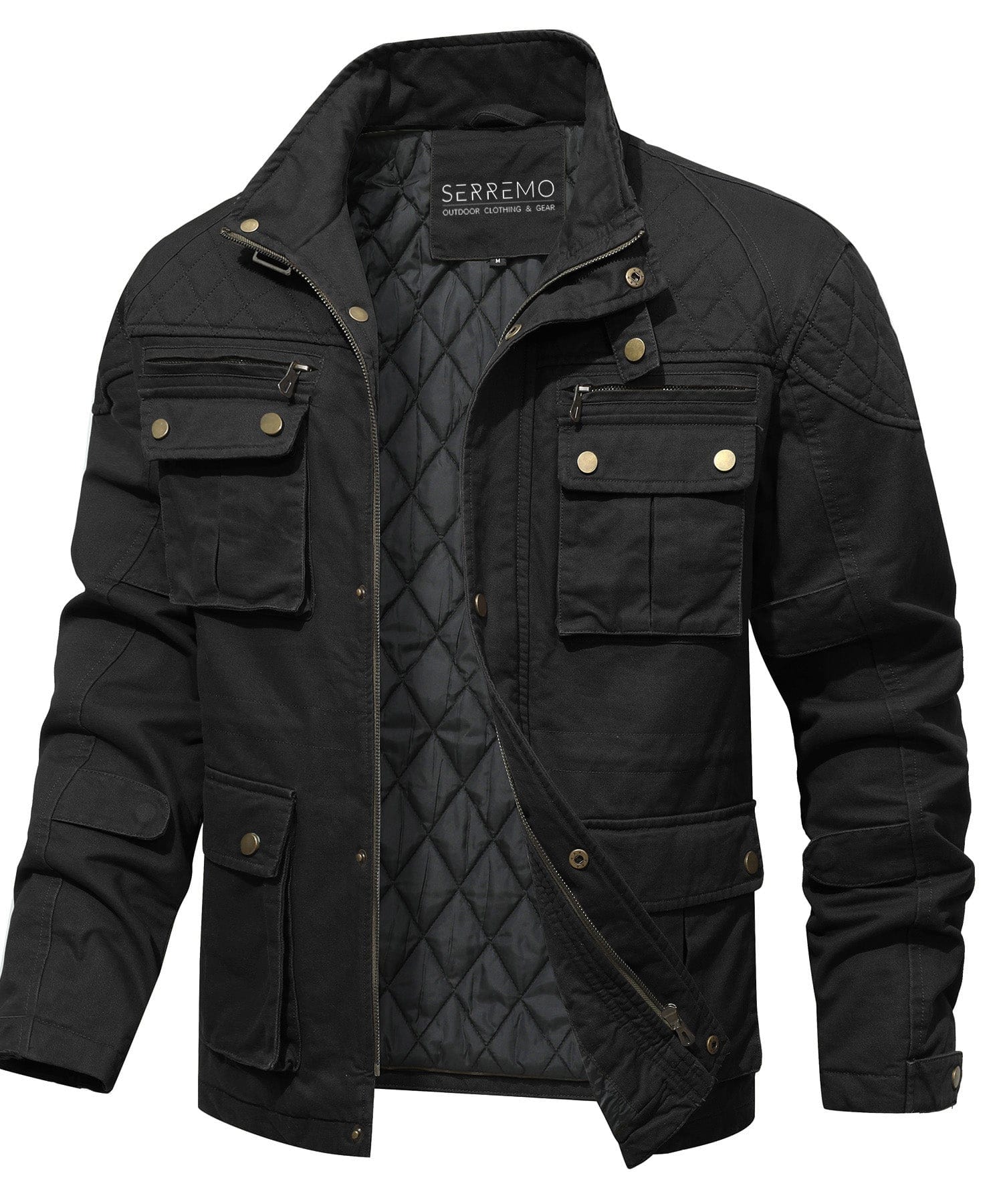 Outpost Jacket – Men's Quilted Field Jacket – Utility Pocket Coat Cole Hampton
