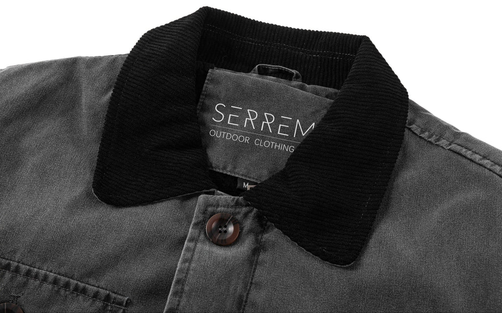 Regiment Jacket – Men's Canvas Field Jacket – Corduroy Collar Utility Cole Hampton