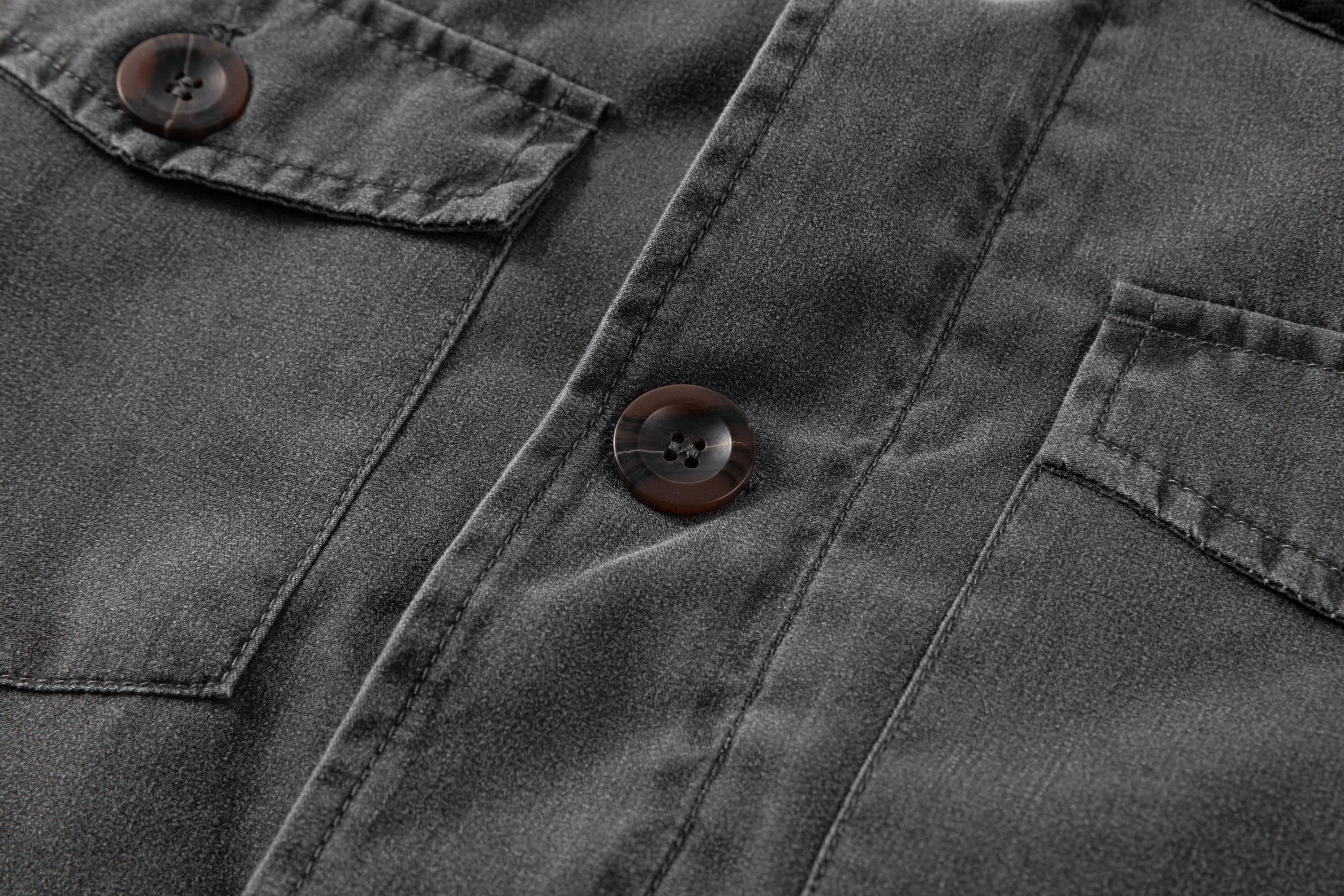 Regiment Jacket – Men's Canvas Field Jacket – Corduroy Collar Utility Cole Hampton