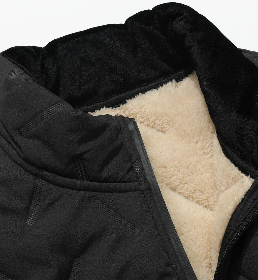 Horizon Vest – Men's Quilted Puffer Vest – High Collar Gilet Cole Hampton
