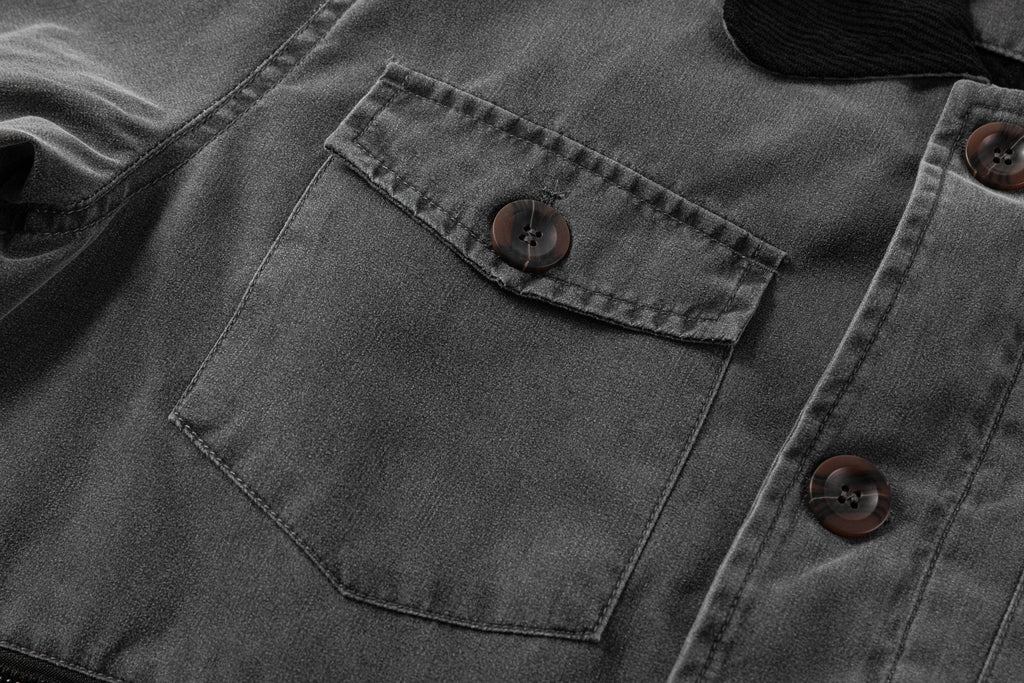 Regiment Jacket – Men's Canvas Field Jacket – Corduroy Collar Utility Cole Hampton