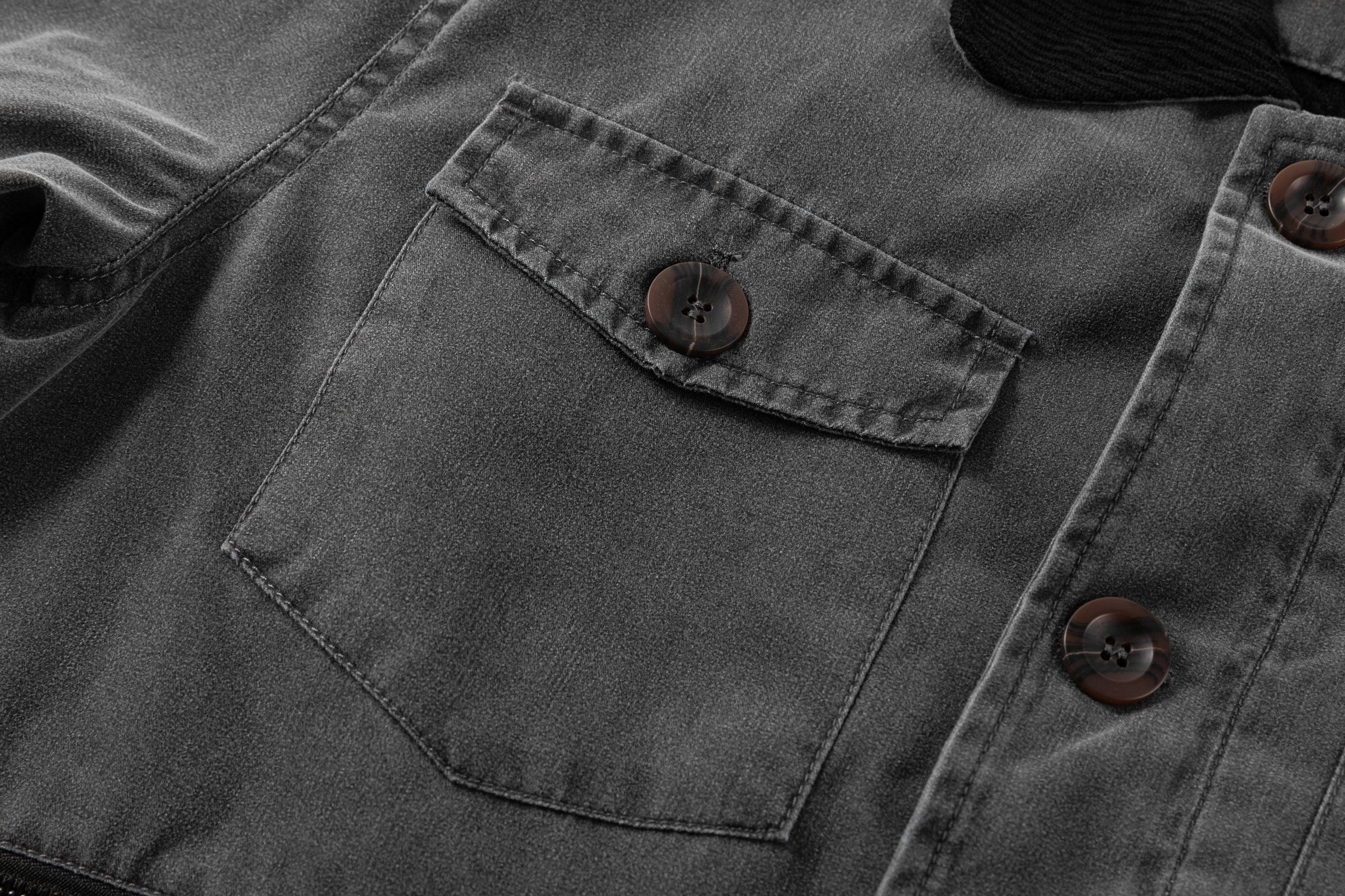 Regiment Jacket – Men's Canvas Field Jacket – Corduroy Collar Utility Cole Hampton