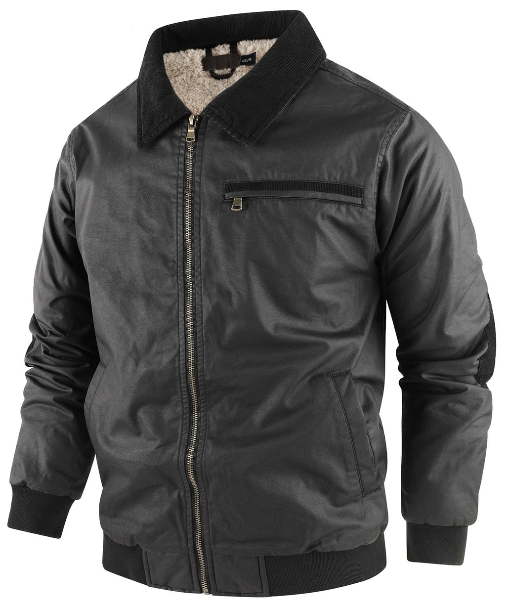 Valebrook Jacket – Men's Fleece-Lined Bomber Jacket – Warm Winter Cole Hampton