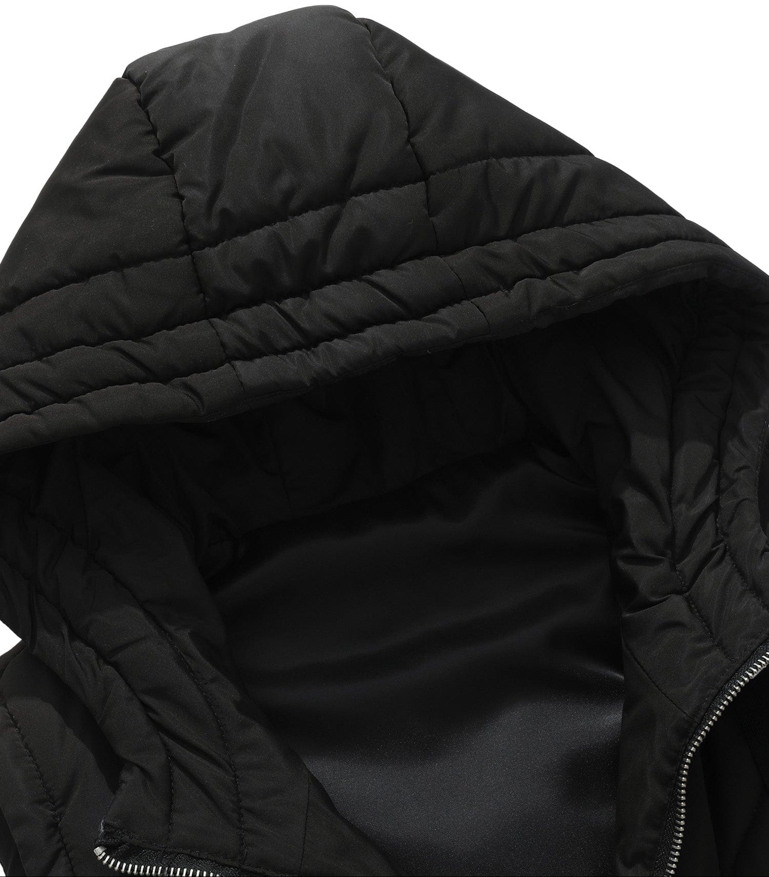 Skyline Vest – Men's Long Hooded Puffer Vest – Quilted Gilet Cole Hampton