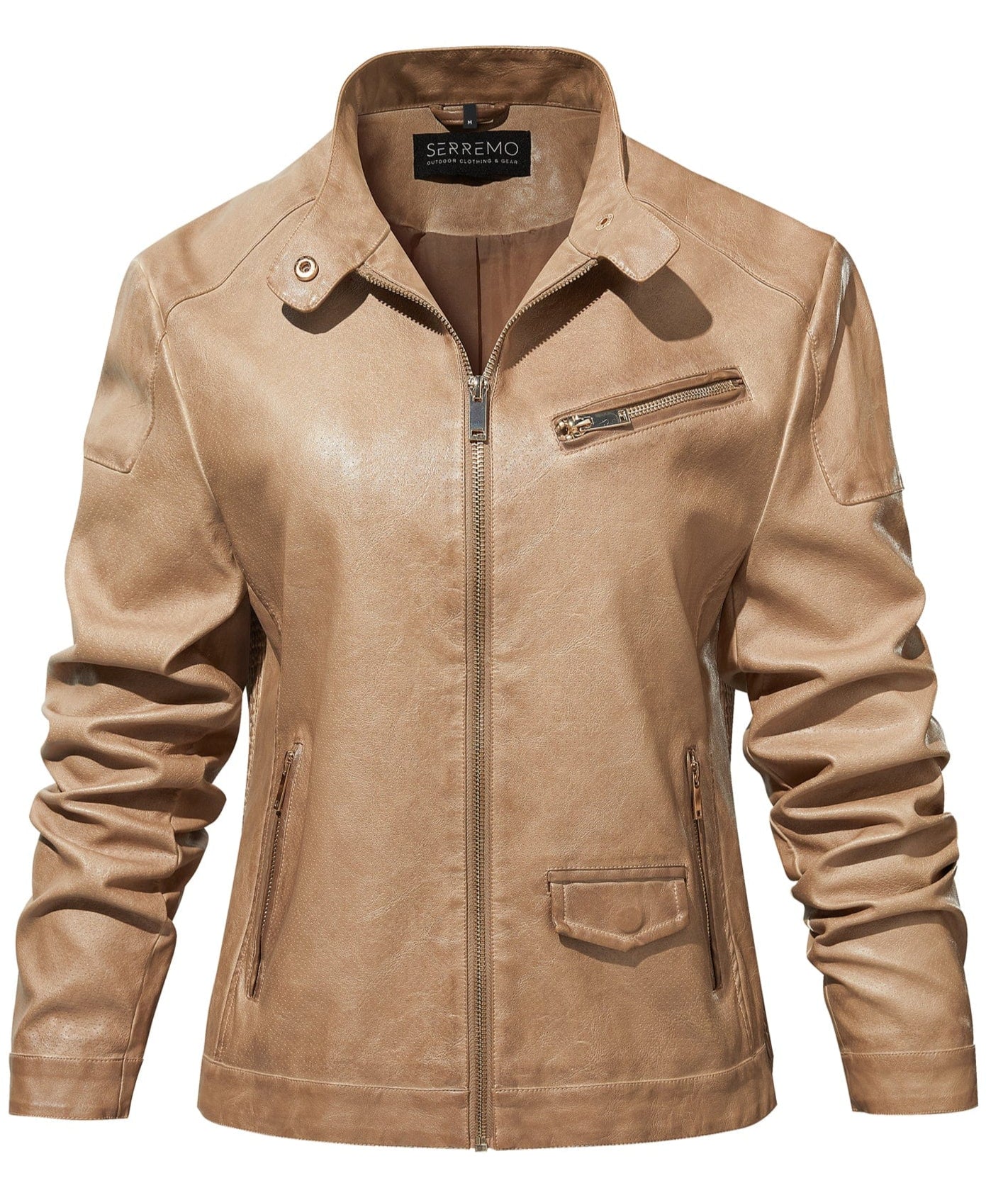 Desert Rose Jacket – Women's Faux Leather Jacket – Tailored Moto Style Cole Hampton