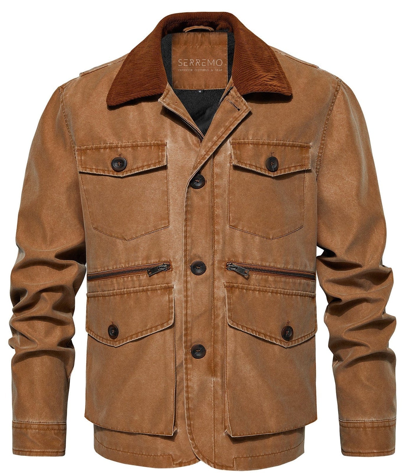 Regiment Jacket – Men's Canvas Field Jacket – Corduroy Collar Utility Cole Hampton